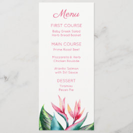 Paradise Monogram Tropical Menus Meny