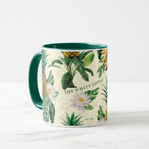 Paradise Mönster i vit Lotus Pineapple Mugg