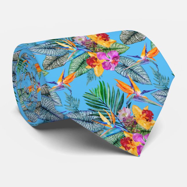 Paradise och Orchid Summer Blue Garden Slips (Rullad)
