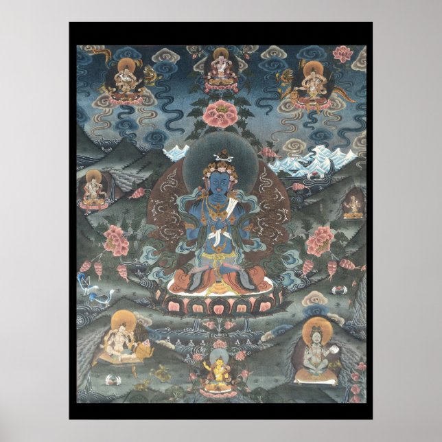 Paradise of Amitabha Tibetan Thangka Poster (Framsidan)