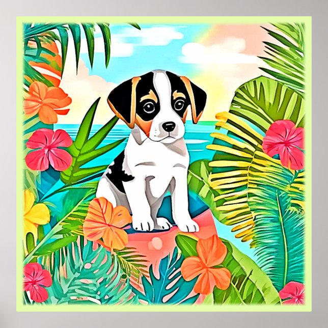 Paradise Puppy Design Poster (Framsidan)