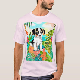Paradise Puppy Design T Shirt
