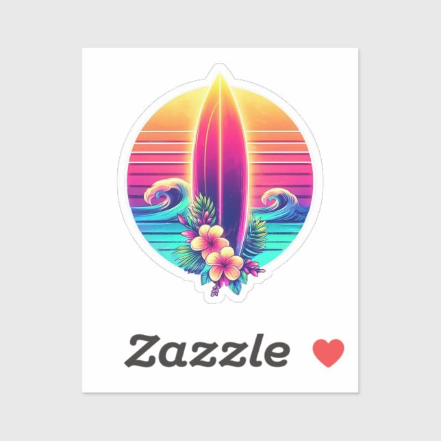 Paradise-solnedgång Klistermärken (Ark)