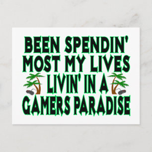 Paradise-spel Vykort