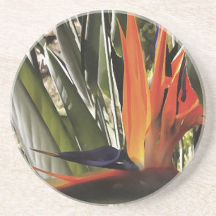 Paradise Strelitzia Reginae Acrylic Painti Underlägg