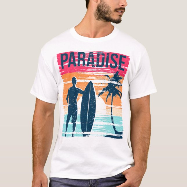 Paradise sunset t shirt (Framsida)