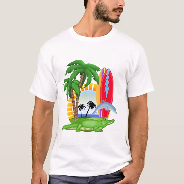 Paradise Surfa - SRF T Shirt (Framsida)