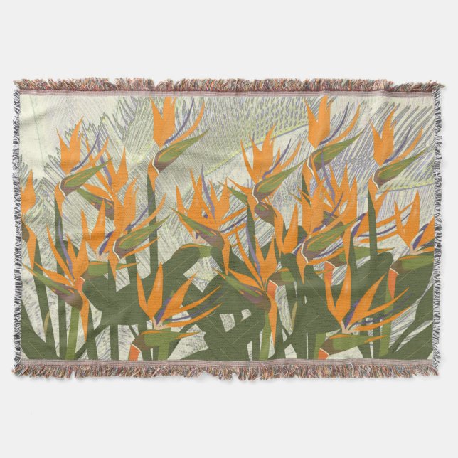 Paradise Throw Blankets fåglar Filt (Framsidan)