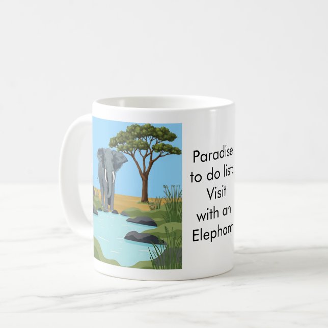 Paradise to do list: Elephant Kaffemugg (Framsida vänster)