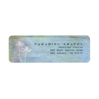 Paradise Travel Returetiketters Returadress Etikett