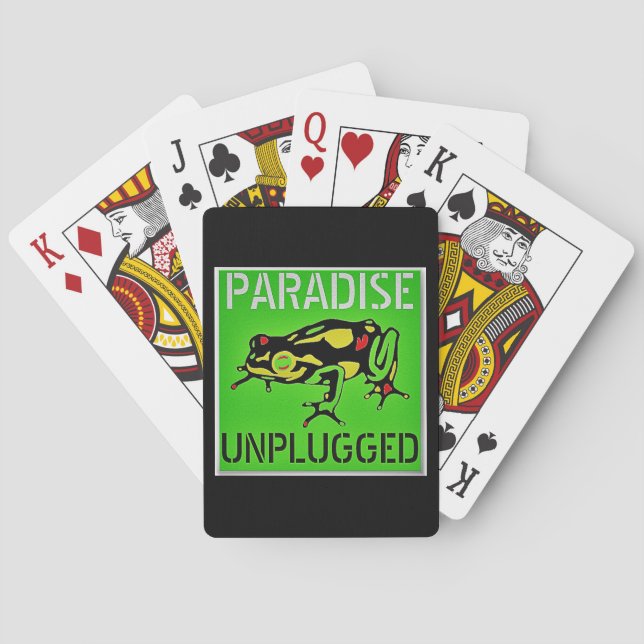 Paradise Unplugged Big Island Hawaii Casinokort (Baksidan)