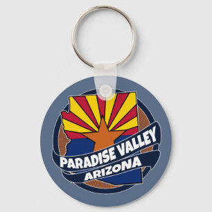 Paradise Valley Arizona flagga sprängningskedja Nyckelring