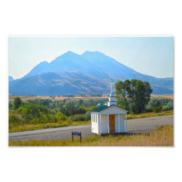 Paradise Valley Chapel, Montana Fototryck
