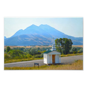 Paradise Valley Chapel, Montana Fototryck