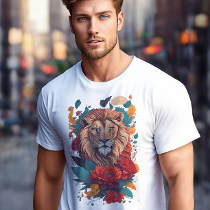 Paradisets Kung: med Lejon och blommor T Shirt