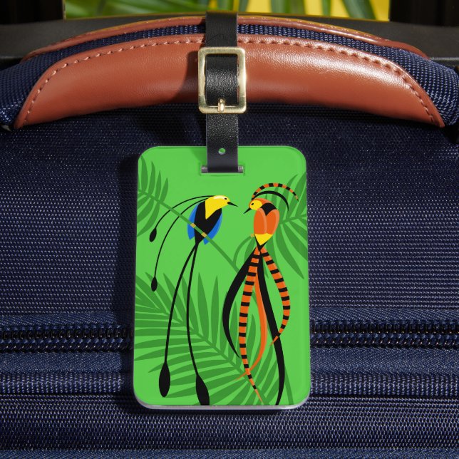 Paradisets ljusa färgfåglar bagagebricka (Framsida Insitu 2)