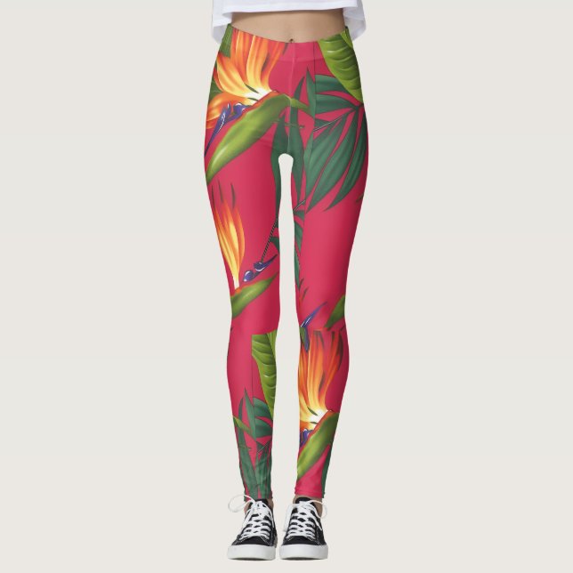 Paradisfågel Leggings (Framsida)