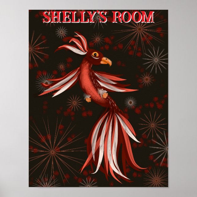 Paradisfågel Poster (Framsidan)