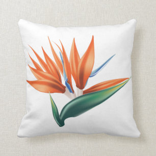 Paradisfågel, strelitzia exotisk blomma kudde