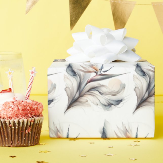 Paradisfågelblomma Presentpapper (Födelsedagsfest)