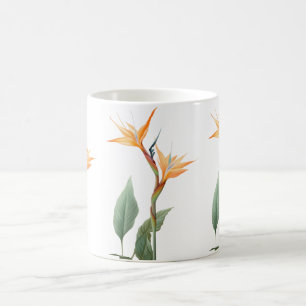 Paradisfågeln teckning (blomma) kaffemugg