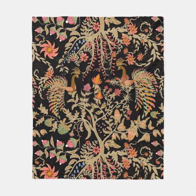 Paradisfåglar Fleecefilt (Framsidan)