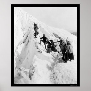 Paradisglaciär som klättrar 1921 poster