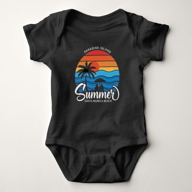 Paradisön Santa Monica Beach-35307 T Shirt (Framsida)