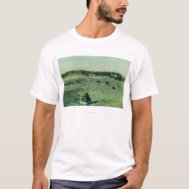 Paradjordning beskådar på Presidioen T Shirt (Framsida)