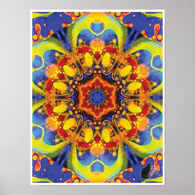 Paradox Kinetic Collage Kaleidoscope Poster (Framsidan)