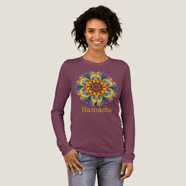 Paradox Namaste Kaleidoscope T-Shirt (Hel framsida)