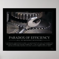 Paradox-Poster för effektivitet