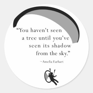 paraEarhart Runt Klistermärke