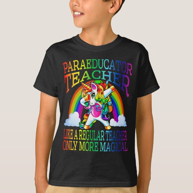ParaEDUCATOR Lärare som en vanlig lärare T Shirt (Framsida)