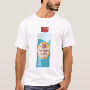 Paraffinflaska fotogen t shirt