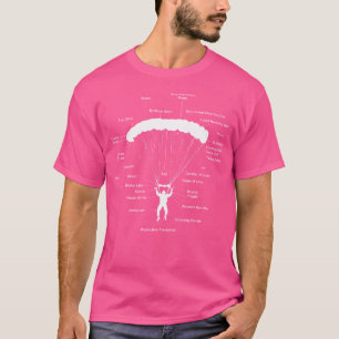 Paraglider Anatomy Magic Paragliding Skydiving Par T Shirt
