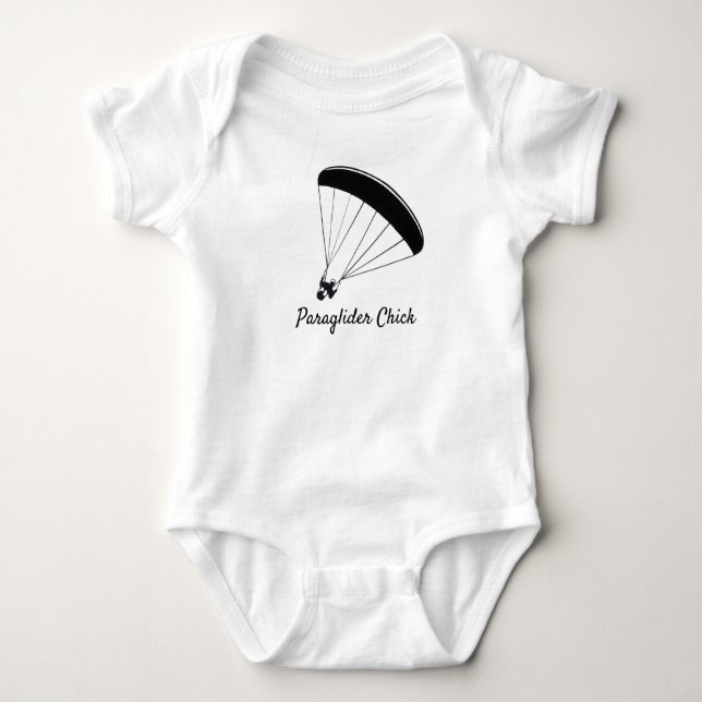 Paraglider Chick Raglan Tee (Framsida)
