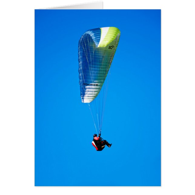Paraglider Hälsningskort (Framsidan)