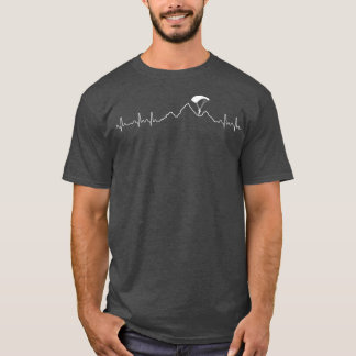 Paraglider Heartslag Funny Paragliding Paramotor T Shirt