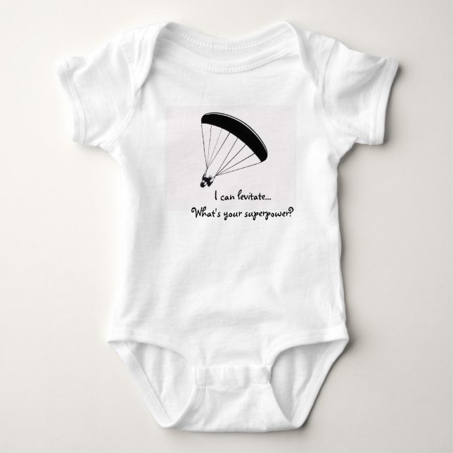 Paraglider humor-skjorta, vad är din supermakt? t-shirt (Framsida)