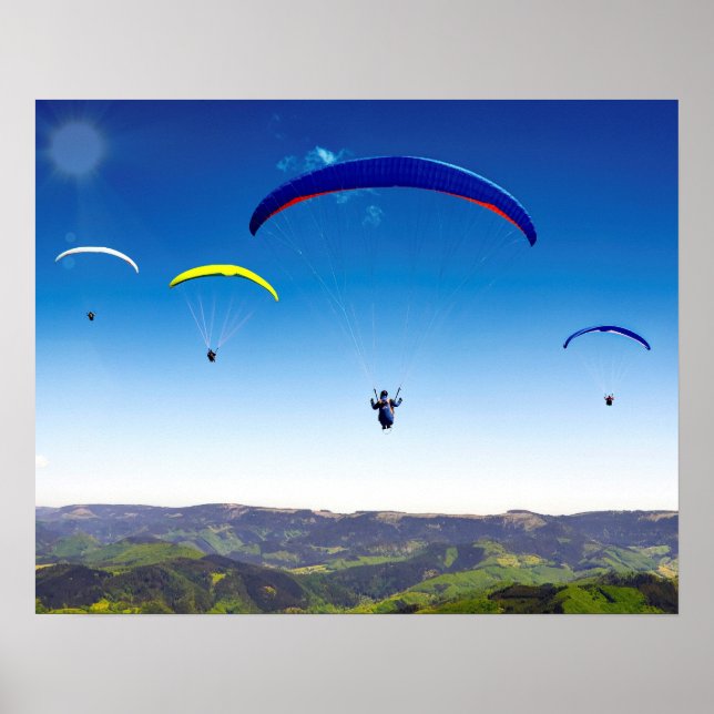 Paraglider i Schwarzwald Poster (Framsidan)
