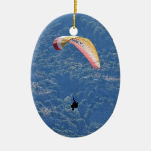 Paraglider Julgransprydnad Keramik