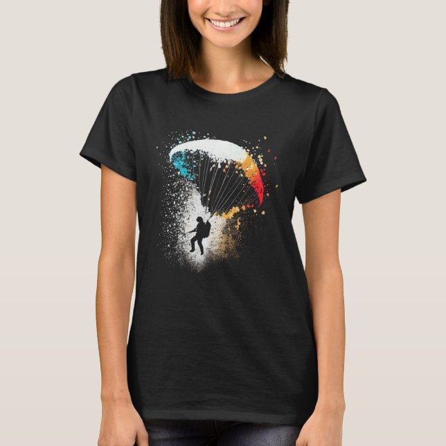 Paraglider paragliding  paragliding paraglider fly t shirt (Framsida)