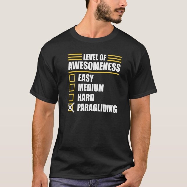 Paraglider Paragliding T Shirt (Framsida)