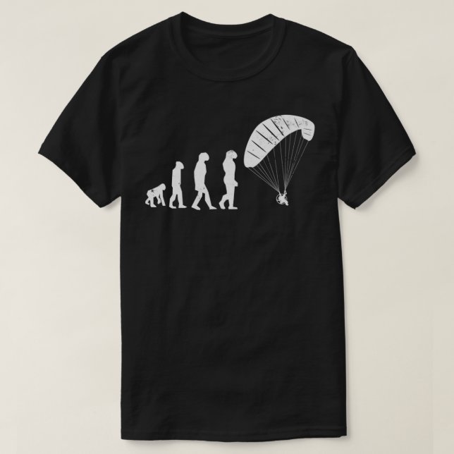 Paraglider Paramotors Evolution Gift T Shirt (Design framsida)