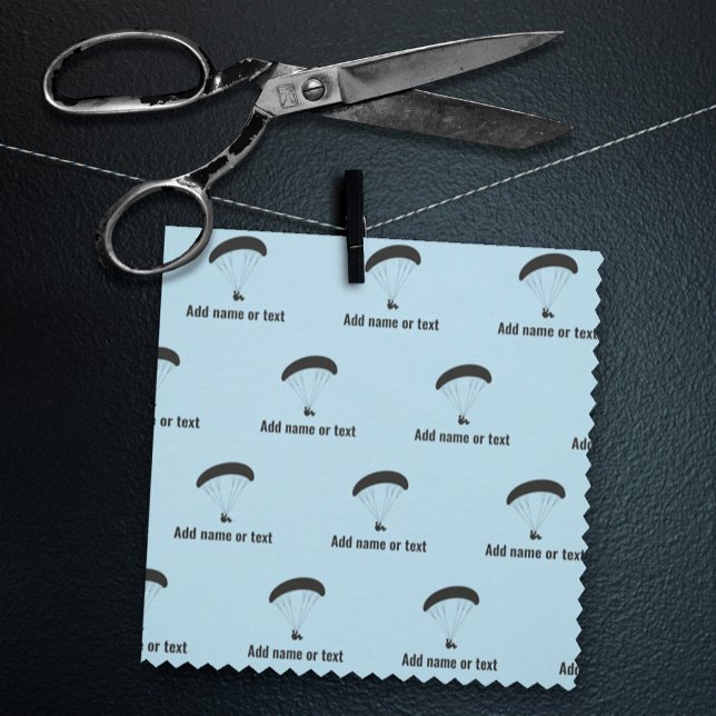 Paraglider silhouette och himmel blue / valfri tyg (Skapare uppladdad)