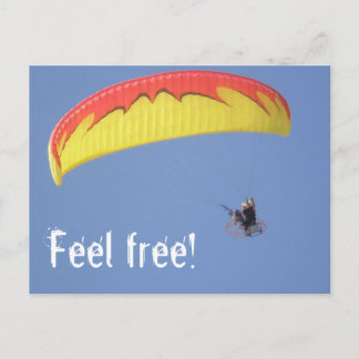 paraglider vykort