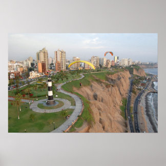 Paraglidering i Peru Poster
