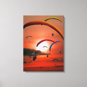 Paragliding Canvastryck