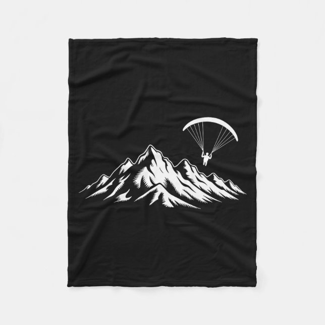 Paragliding Design For Men Women Paraglide Lover P Fleecefilt (Framsidan)